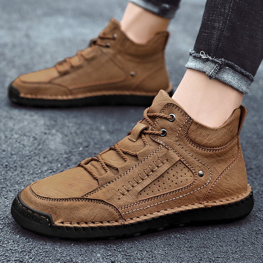 Fashion Simple Men's Casual Cotton Boots