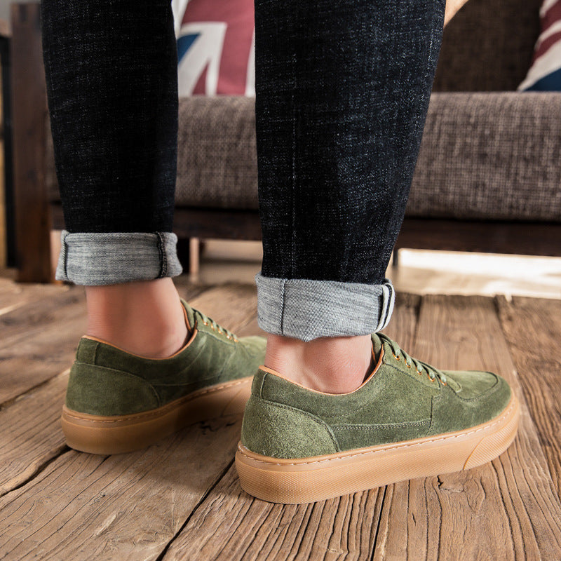 Men's Shoes New Soft Leather Casual Leather Shoes Fashion Sneakers