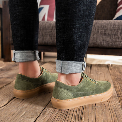 Men's Shoes New Soft Leather Casual Leather Shoes Fashion Sneakers