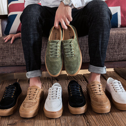 Men's Shoes New Soft Leather Casual Leather Shoes Fashion Sneakers