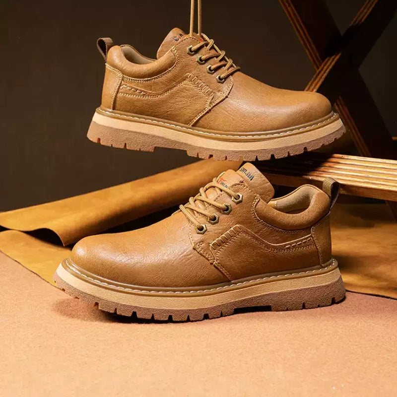 Spring And Autumn Vintage Casual Leather Shoes Men's Genuine Leather Shoes